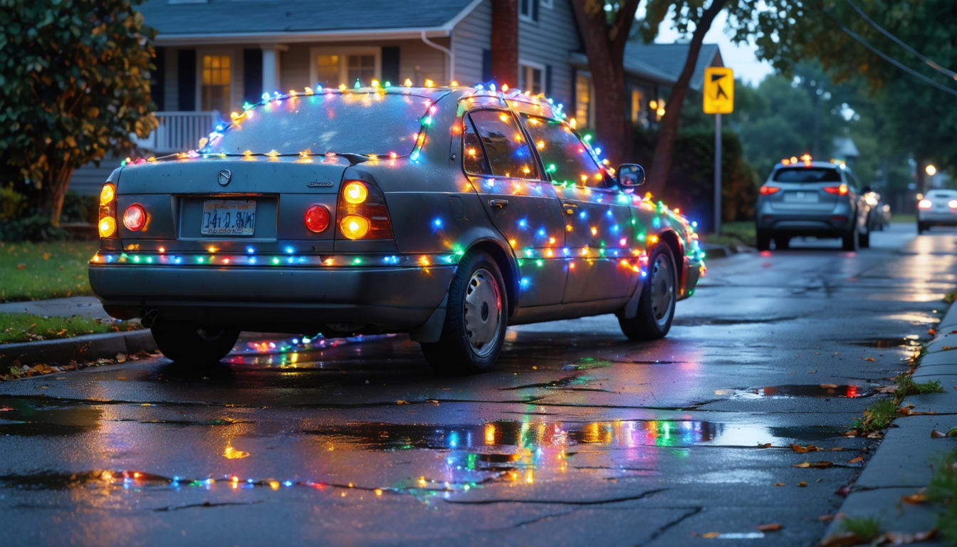 discover why decorating your car with christmas lights might seem festive but could lead to unexpected problems. learn the risks and safer holiday decorating tips.
